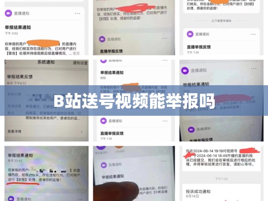 B站送号视频能举报吗