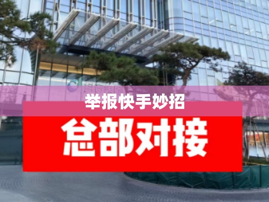 举报快手妙招