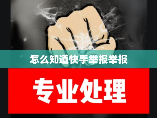 怎么知道快手举报举报