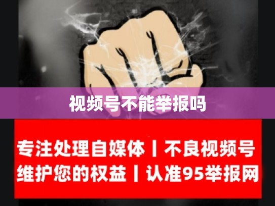 视频号不能举报吗