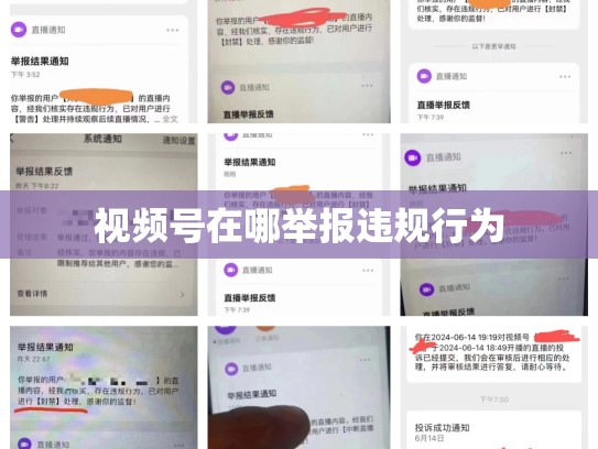 视频号在哪举报违规行为