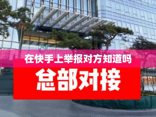 在快手上举报对方知道吗
