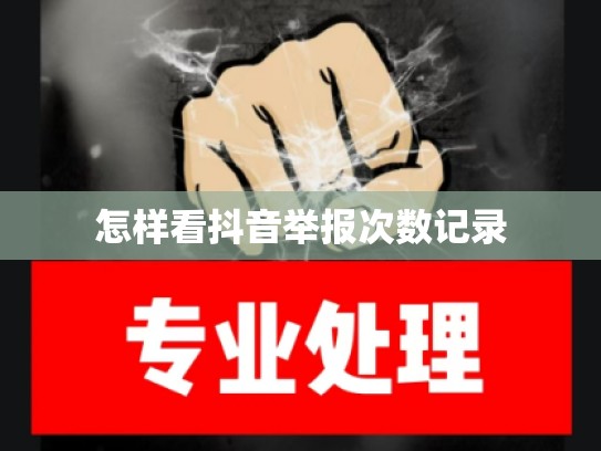 怎样看抖音举报次数记录