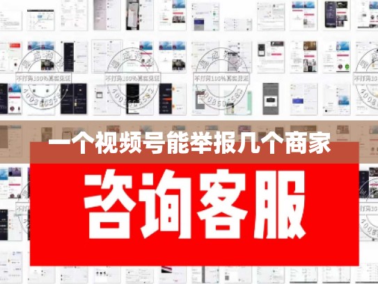 一个视频号能举报几个商家