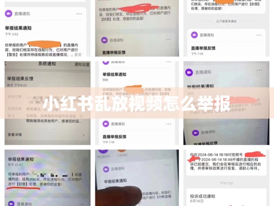 小红书乱放视频怎么举报