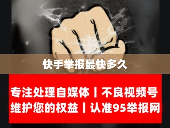 快手举报最快多久