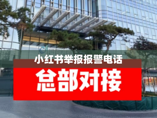 小红书举报报警电话