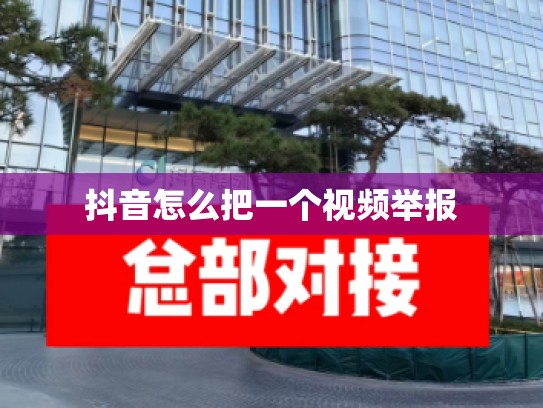 抖音怎么把一个视频举报