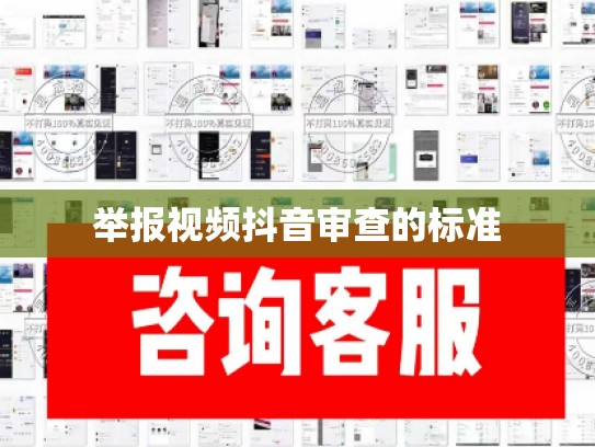 举报视频抖音审查的标准
