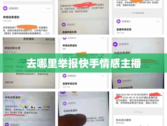 去哪里举报快手情感主播