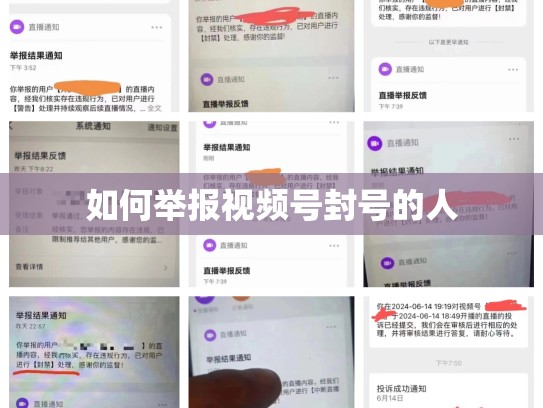 如何举报视频号封号的人