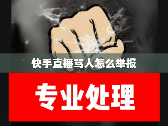 快手直播骂人怎么举报