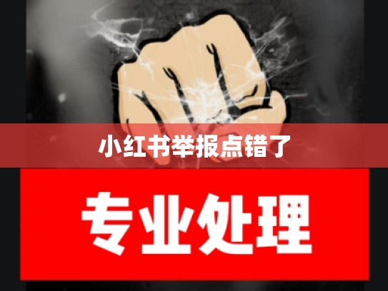 小红书举报点错了