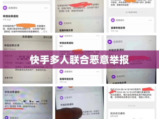 快手多人联合恶意举报