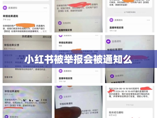 小红书被举报会被通知么