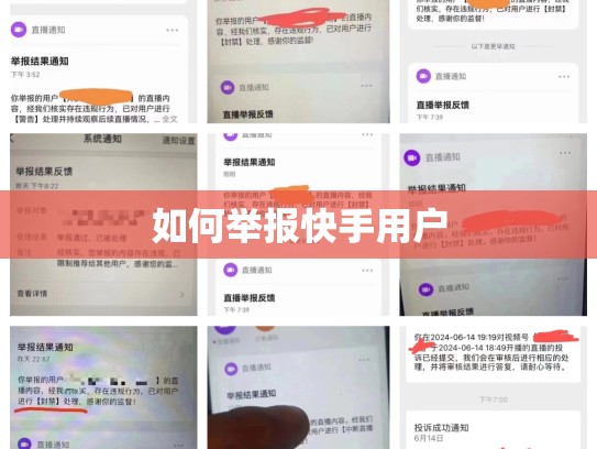 如何举报快手用户