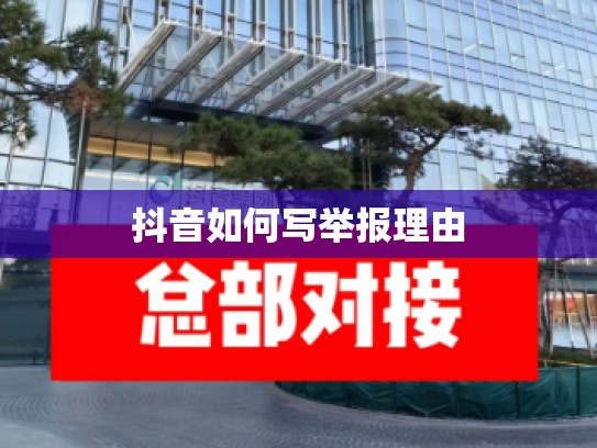 抖音如何写举报理由