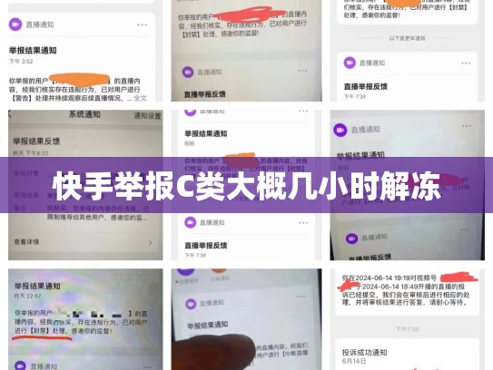 快手举报C类大概几小时解冻