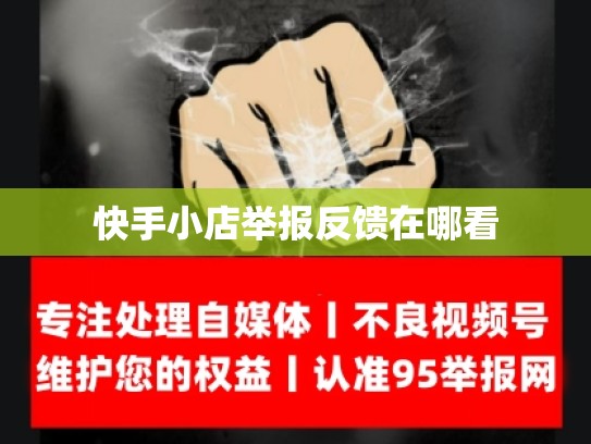 快手小店举报反馈在哪看