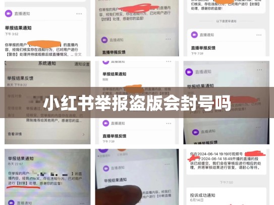 小红书举报盗版会封号吗