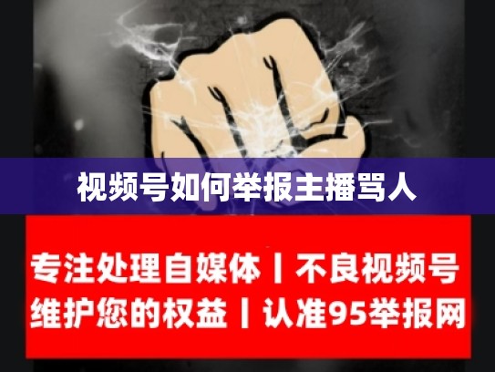 视频号如何举报主播骂人