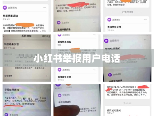 小红书举报用户电话